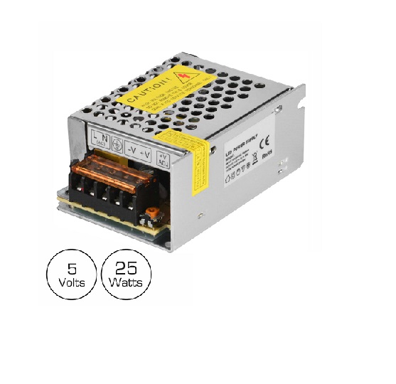 FAI-5V-5A FONTE DE ALIMENTAÇÃO INDUSTRIAL 5V 25W 5A