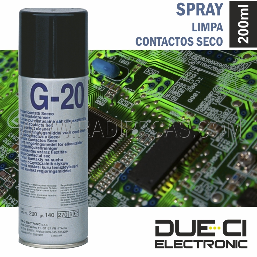 G-20 Spray limpa contactos - seco - 200ml
