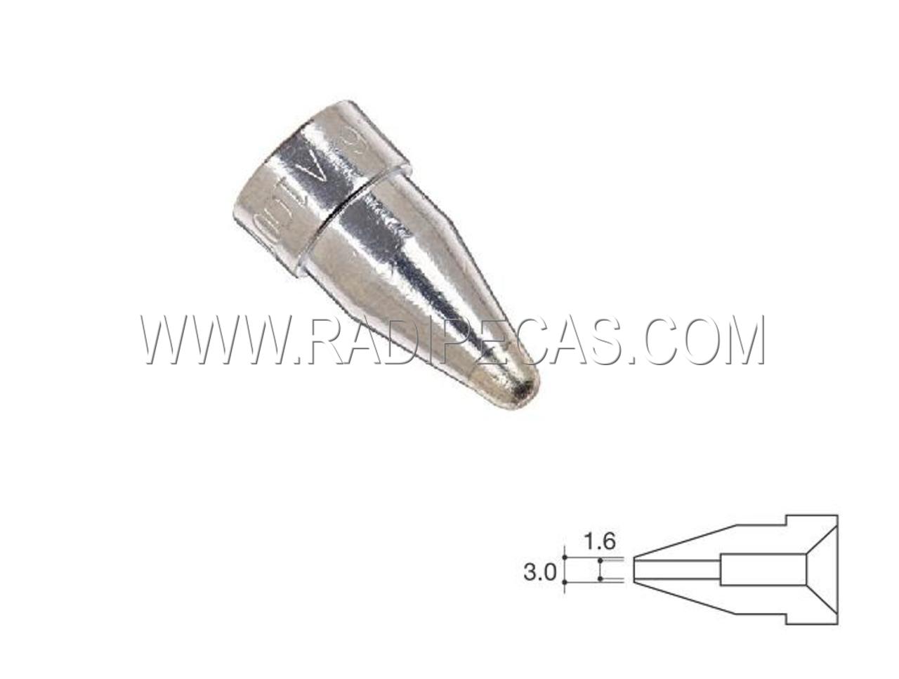 HKA1007 PONTA PISTOLA DE DESSOLDAR 1.6mm