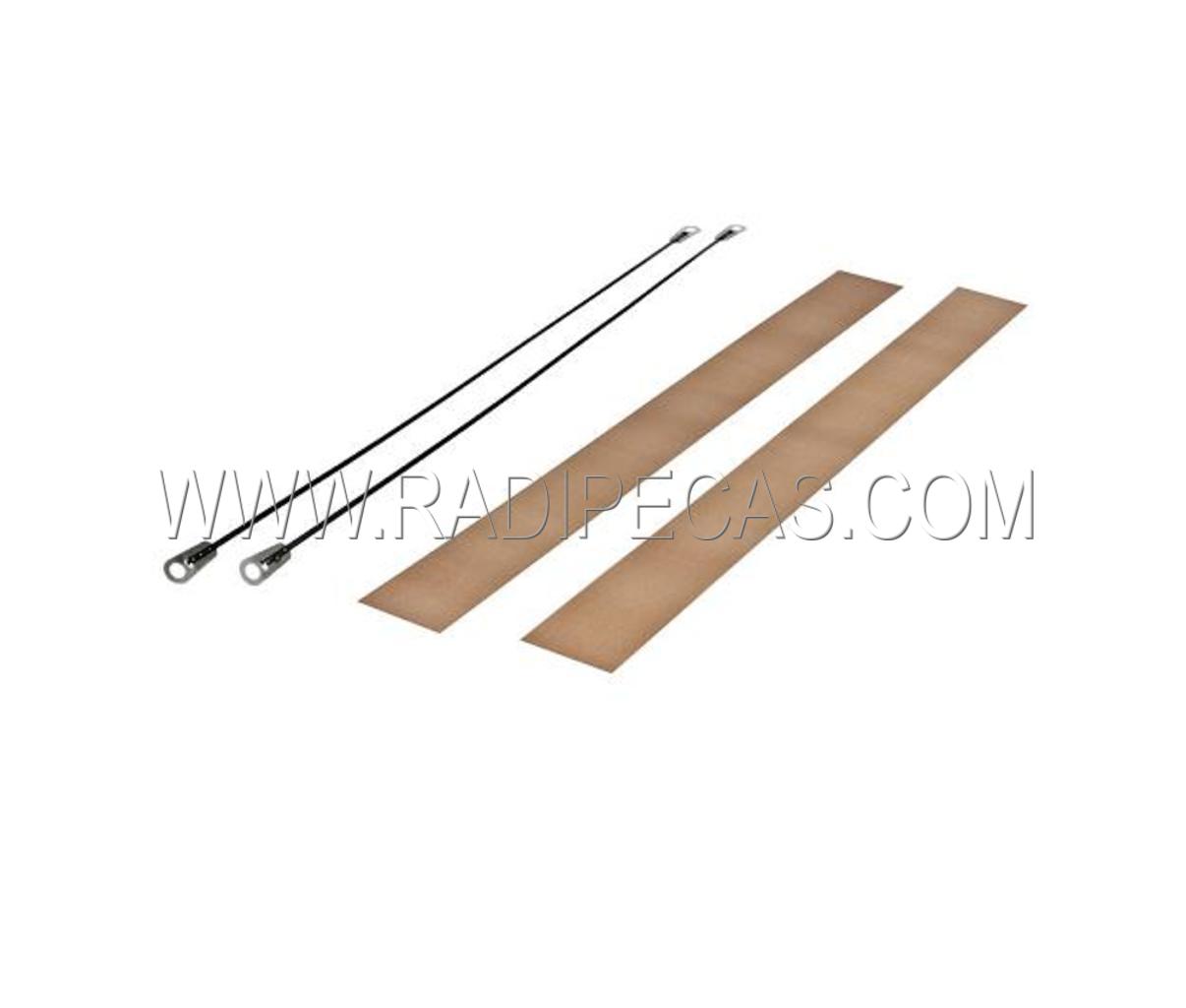 HRV041R01 Kit 2 RESISTENCIAS + 2 TEFLON 30CM P/ MAQ SELAR SACOS