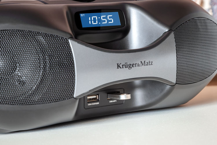 KM3903 Rádio Portátil FM C/ Leitor CD e Bluetooth KRUGER MATZ - Image 5