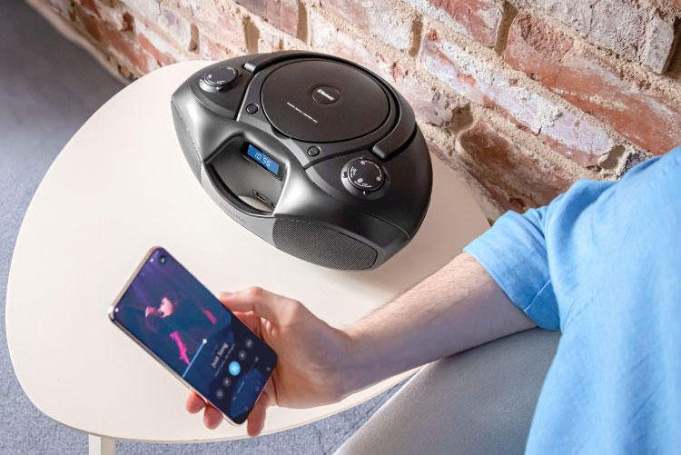 KM3903 Rádio Portátil FM C/ Leitor CD e Bluetooth KRUGER MATZ - Image 6