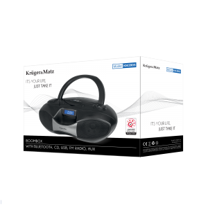 KM3903 Rádio Portátil FM C/ Leitor CD e Bluetooth KRUGER MATZ - Image 3