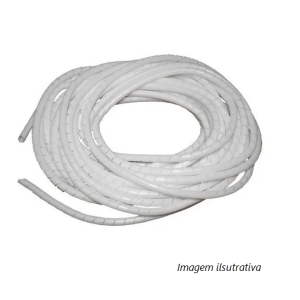 KS6TR Protector de cabo em espiral, transparente, 10mts, 4~25mm