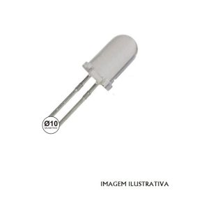 L10W LED 10mm Branco 18000mcd 25º 3,2 - 4,0 VDC
