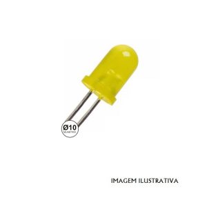 L10Y LED 10mm AMARELO 50mcd 30º ( 3V )