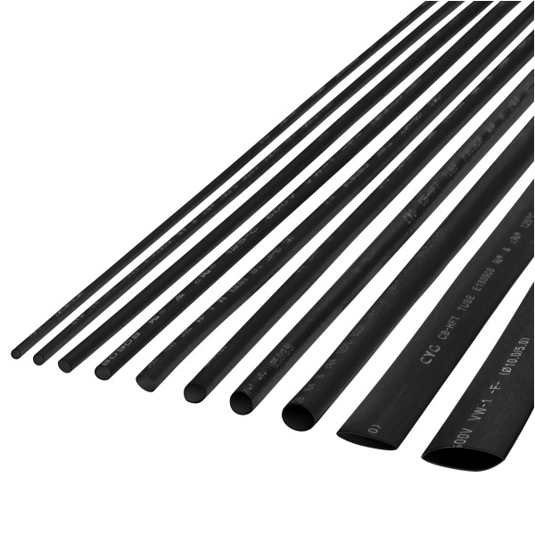 MR2.5PR Tubo Manga Termoretractil 2.5MM c/ 1M Preto CABLETECH