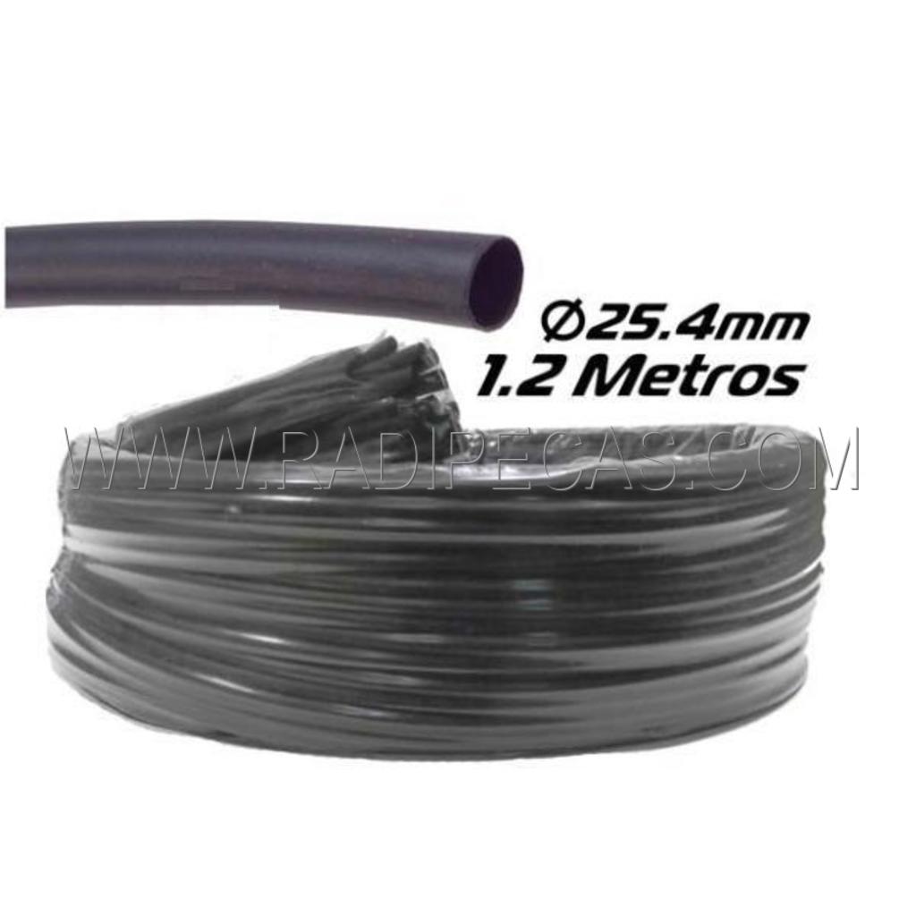 MR25.4PR TUBO MANGA TERMORETRATIL 25.4MM 1.2M PRETO