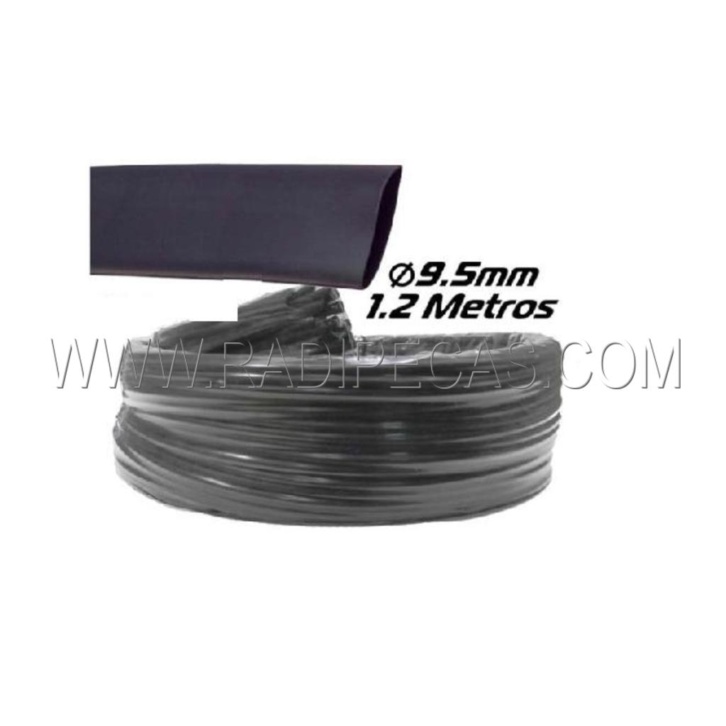 MR9.5PR TUBO MANGA TERMORETRATIL 9.5MM 1.2M PRETO