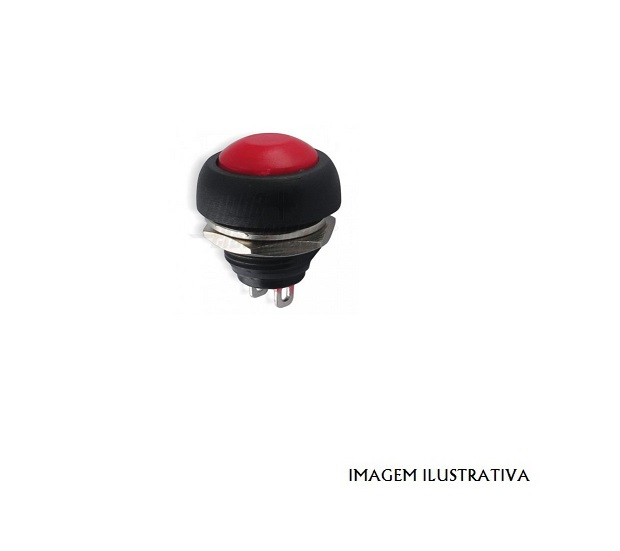 MS330/12V Interruptor norm.aberto 1A 250v vermelho
