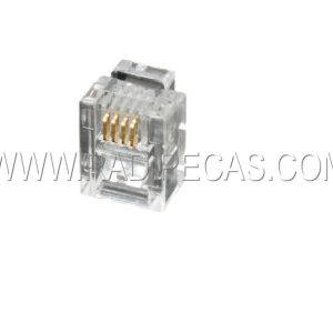 O112 FICHA RITA RJ11 6/4CONTACTOS