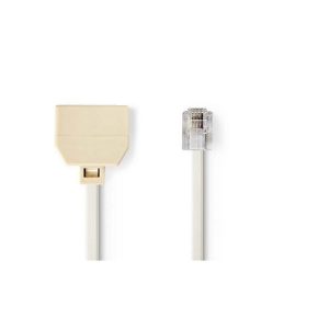 O114D-C Cabo com ficha RITA RJ11 - 1 macho p/ 2 femeas