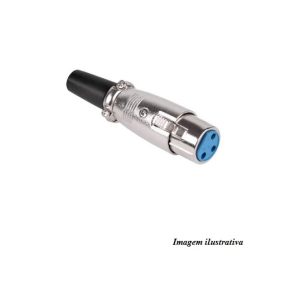 O130 FICHA CANON ( XLR ) FEMEA EXTENSAO