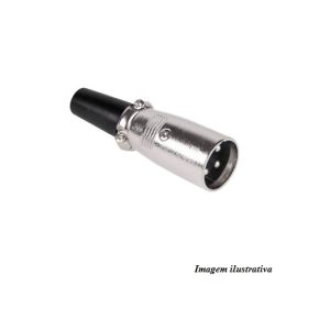 O140 FICHA CANON ( XLR ) MACHO EXTENSAO