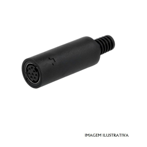 O28MET Ficha MINI-DIN 8 pinos fêmea