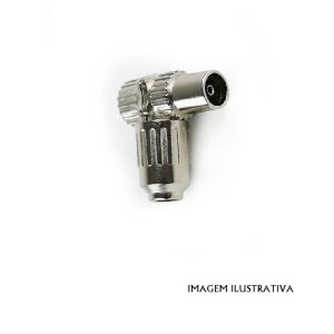 O92M FICHA COAXIAL FEMEA 90º METAL