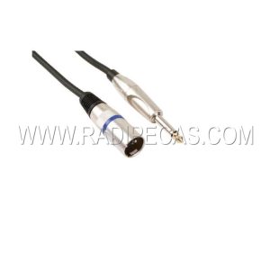 PAC116/2 CABO XLR MACHO / JACK 6.35 ,mono MACHO 3mts