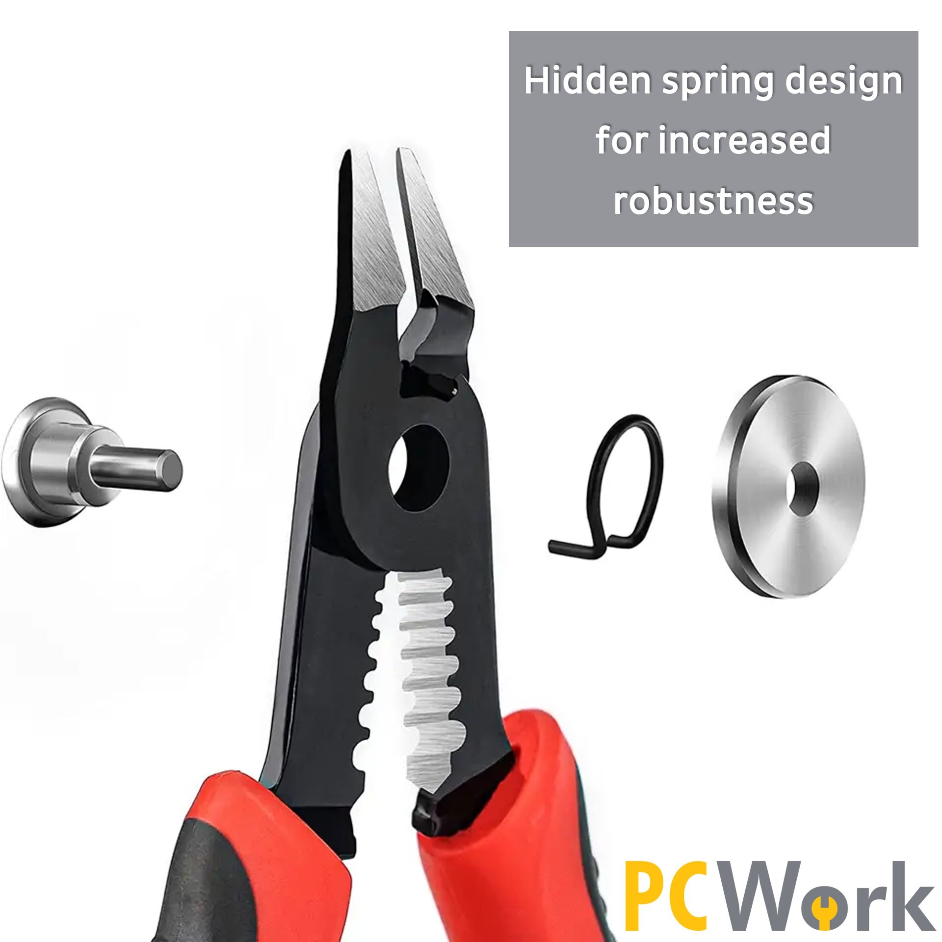 PCW04A Alicate descarnador e de corte 30º p/ cabos 0.8-2.6mm / 20-10AWG - Image 6