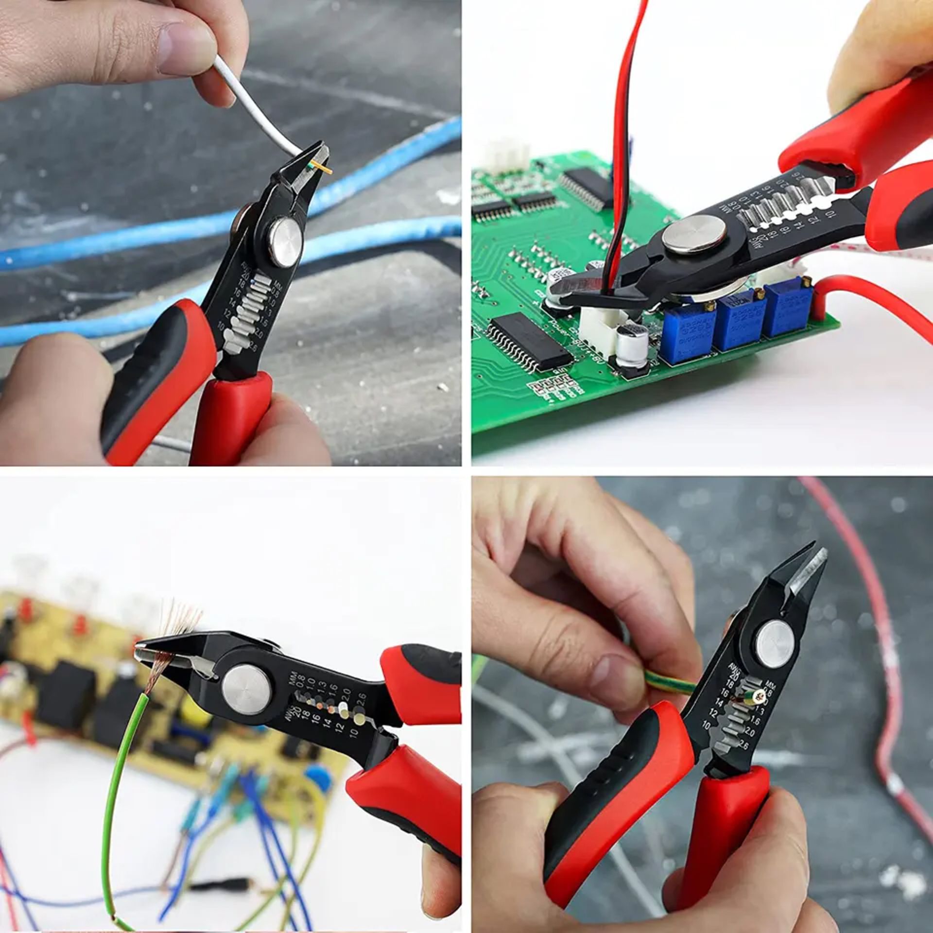 PCW04A Alicate descarnador e de corte 30º p/ cabos 0.8-2.6mm / 20-10AWG - Image 10