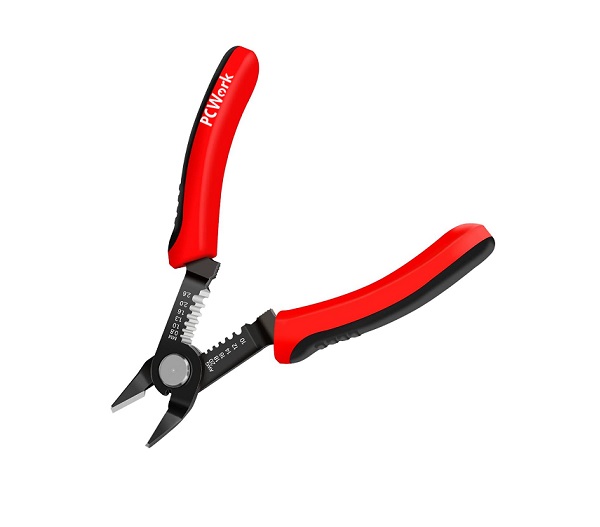 PCW04A Alicate descarnador e de corte 30º p/ cabos 0.8-2.6mm / 20-10AWG