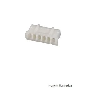PHR-6 Ficha fio-placa fêmea PH 2mm PIN: 6 sem contactos com cabo
