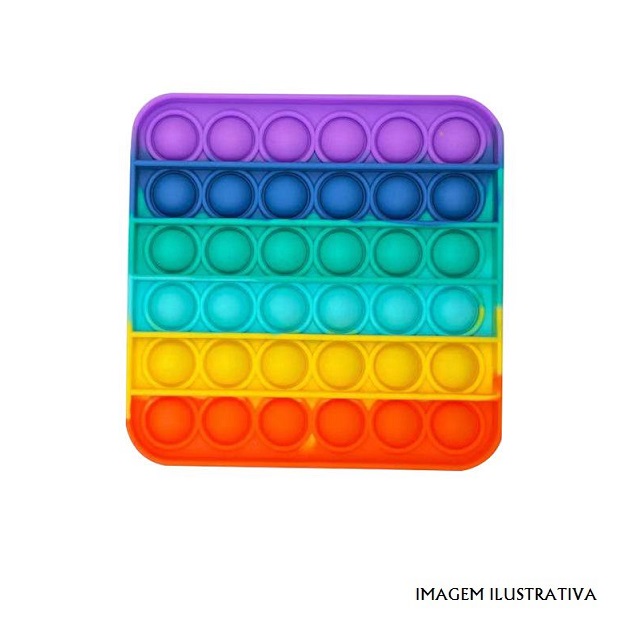 PPB-Q Brinquedo Anti Stress Push Pop Bubble Quadrado