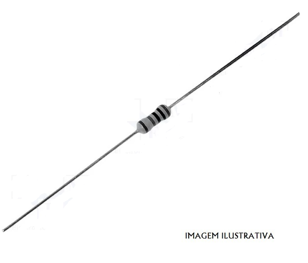 RF0.6W/1K Resistência filamento metal 1% 0,6W 1 Kohms