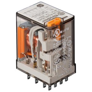 RL427 Relé AC230V/4C/7A - Industrial c/ Indicador Mecânico