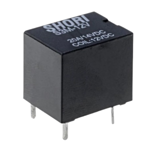 S3M-12-1C Relé eletromagnético SPDT Ubobina 12VDC Icontactos max 20A