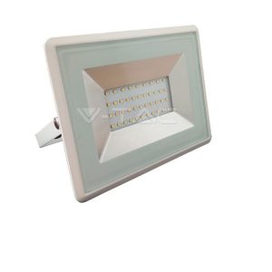 SKU5957 Projector Led ,slim 30w bra.frio 6500k 2550lm BRANCO