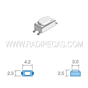 SW035 PULSADOR TACTIL SMD 5x3x2mm