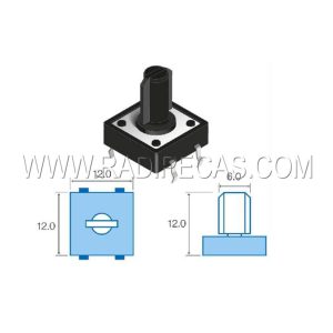 SW084 INT.TIPO TECLA VEIO COMPRIDO
