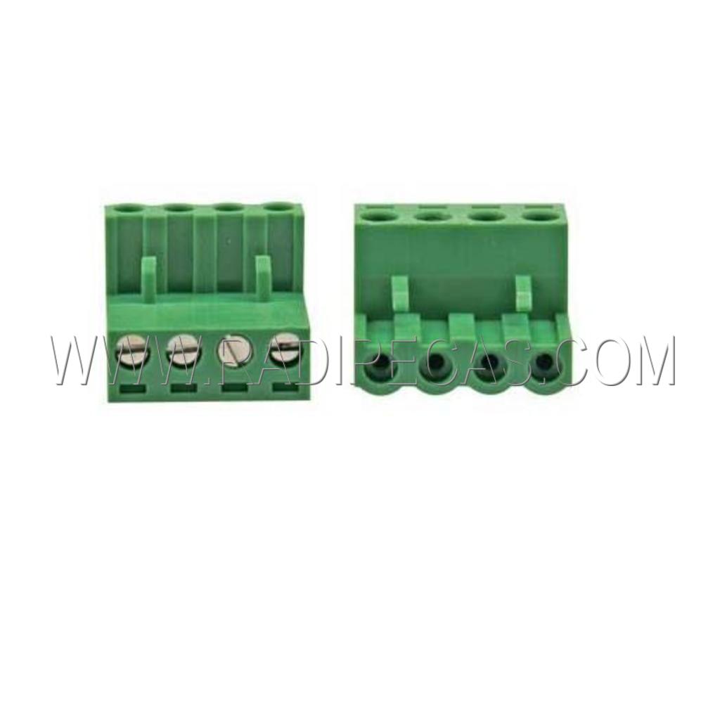 TENF04 FICHA 4 POLOS FEMEA PCB 300V 10A