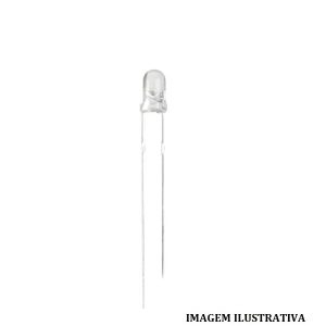 TLB124 LED 3mm transparente , luz AZUL , 2200mcd 20mA