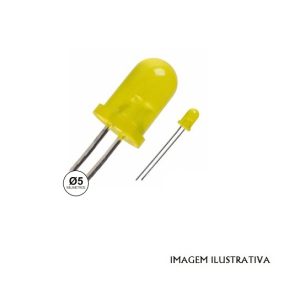 TLY114 LEDS 5MM AMARELO ( 1.8V A 2V )