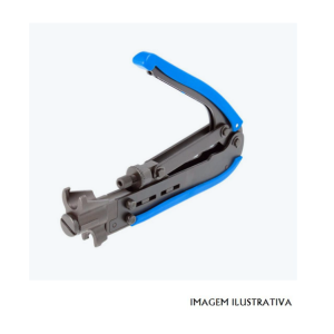 TO3001 Alicate de compressão p/ fichas RG6, RG59, RG11 + angulares