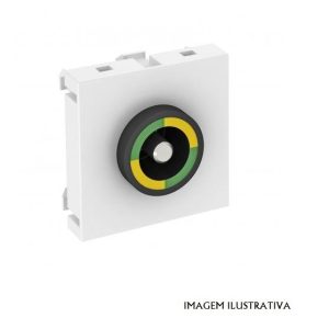 TOM1EP Tomada equipotencial, 1 módulo, saída plana