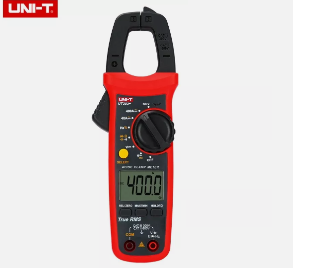 UT203+ Pinça Amperímétrica Digital Ac/Dc 600v 400a