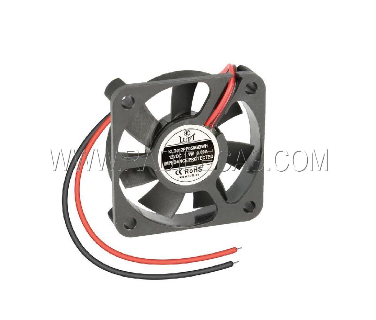 VEN006 VENTAX 12V 50x50X10 2 fios - rolam.