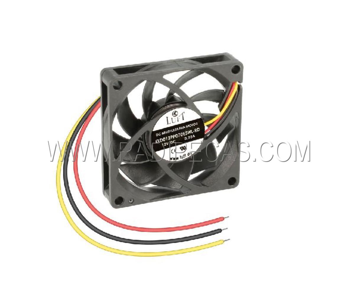 VEN040 VENTAX 70x70x15 12V 3 FIOS