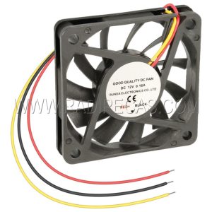 VEN046 VENTILADOR 60x60x10mm 12VDC 3 FIOS
