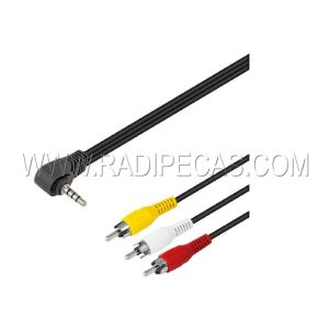 WIR275 Cabo jack 3 listas ( 4 contactos ) + 3 rca 1.5m