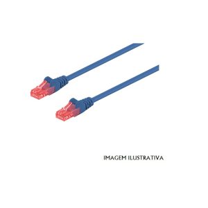 WIR643 CABO UTP CAT.6 0.25m - azul -