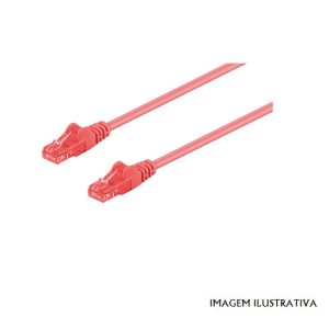 WIR644 CABO UTP CAT.6 0.25m - vermelho -