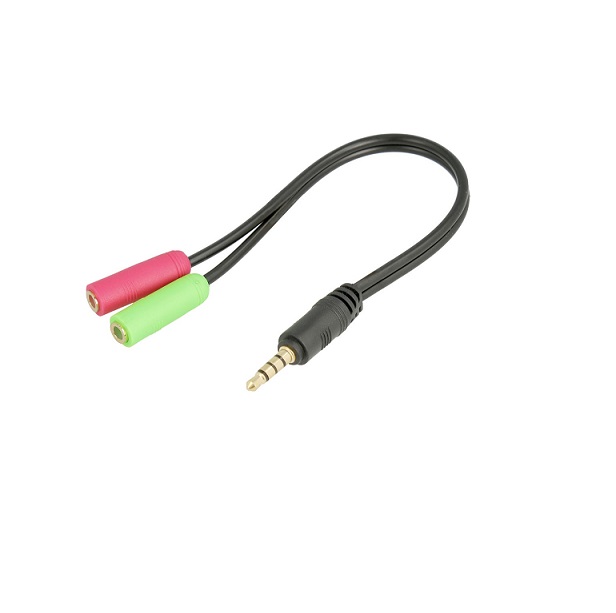 WIR988 Adapt.3.5 mm 4Pinos ST+x 2 jacks femea - 0.3 m