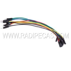 WJW011 Conjunto 10X FIOS c/ 15cm MACHO/FEMEA p/ breadboard