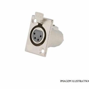 XLR4PF FICHA XLR FEMEA PAINEL 4 PINOS