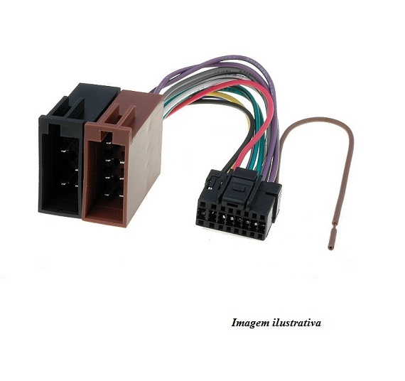 ZRS-52 Ficha Para auto rádio Sony 16 pinos