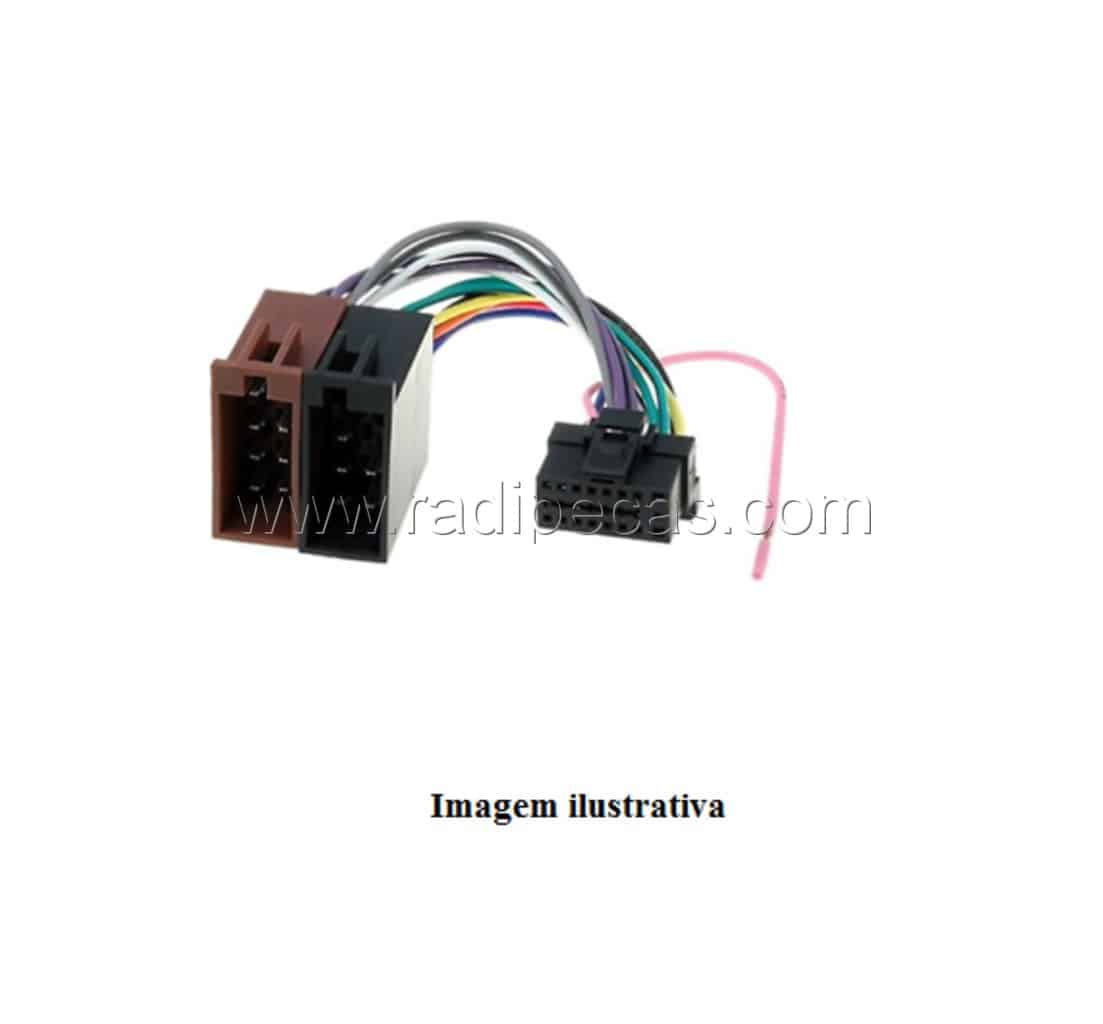 ZRS74 Adaptador Autorádio ISO M. -> ALPINE 16 Pinos