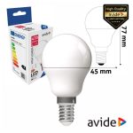 ABMG14CW-4.5W Lampada LED E14 globo G45 4.5W 230V 6400K 470lm AVIDE